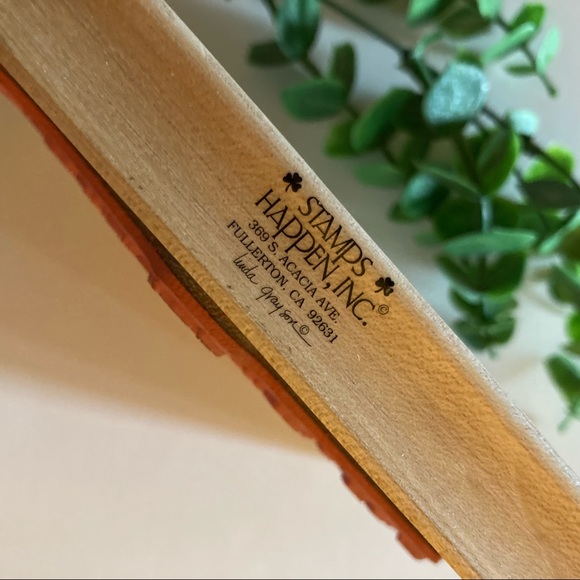 STAMPS HAPPEN Lg “Maypole” WM Rubber Stamp - Picture 3 of 7